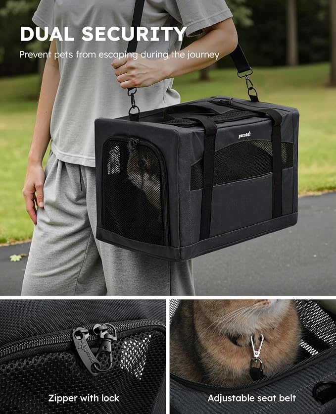 Pecute Cat Carrier Stable XL, Pet Carrier Breathable and Portable, Cat Carriers - Image 3