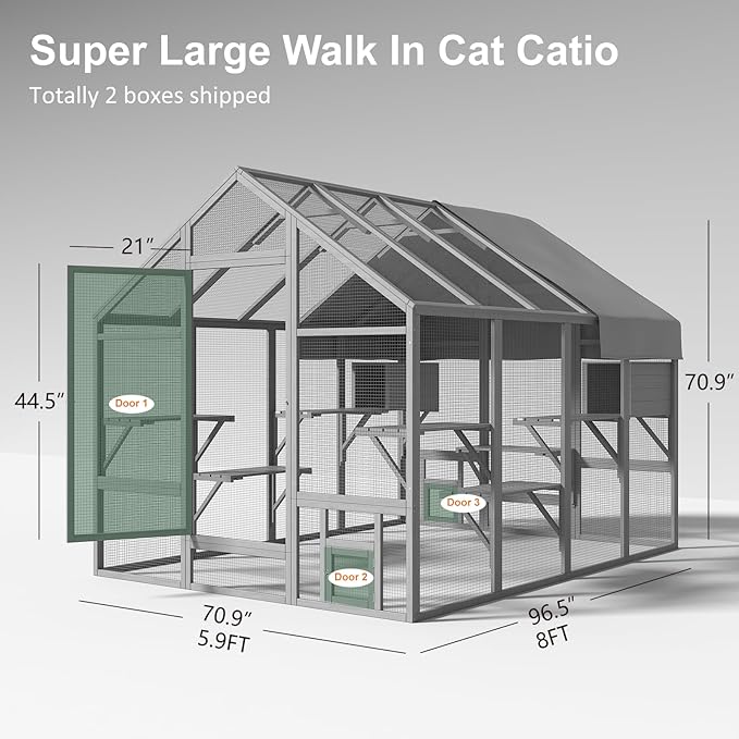 Cat Catio, Large Catio Outdoor Cat Enclosure - Image 3