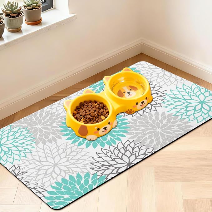 Pet Feeding Mat for Floors Waterproof Dog Mat for Food and Water Absorbent by Unknown