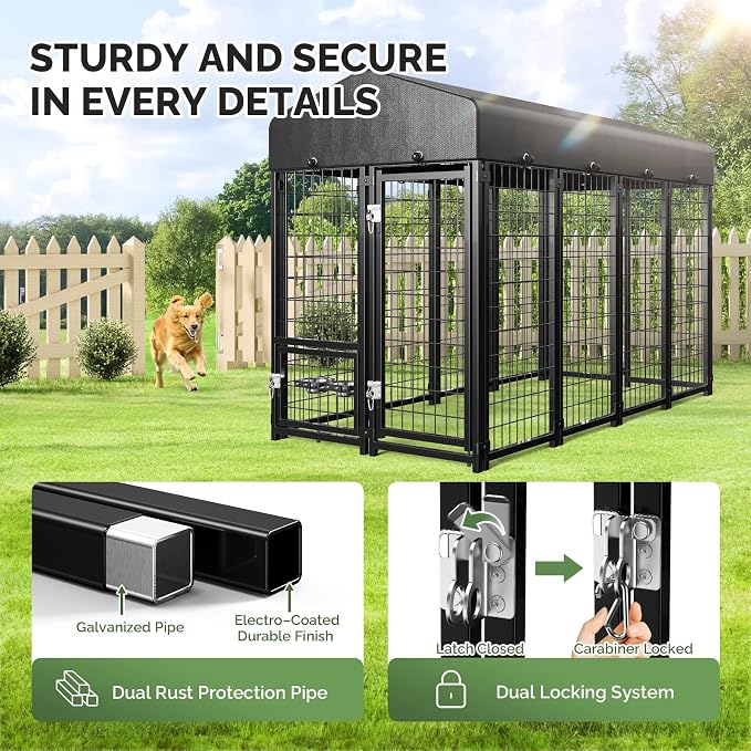 Sino Luban Outdoor Dog Kennel Outside Run - Image 3