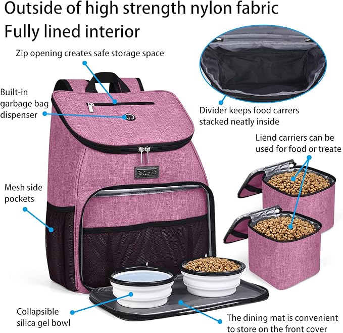 BAGLHER丨Dog Travel Bag, Airline Approved Pet Supplies Backpack, Dog Travel - Image 4