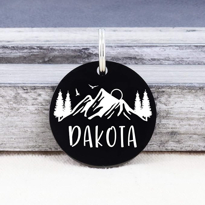Ultra Joys Stainless Steel Pet ID Tag Dog Name Tags Personalized Front and Back - Image 2