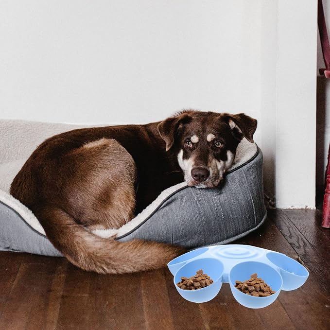 Puppy Litter Bowl Cat Bowls Dog Food Water Bowls Flower Shaped 6 Bowls Pet - Image 5