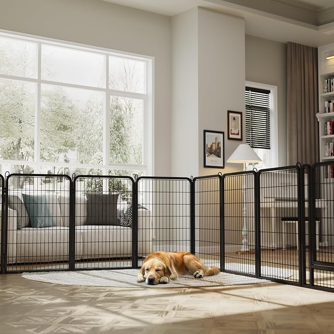Yaheetech Dog Playpen Outdoor, 40 inch 16 Panels Dog Pen Indoor Heavy Duty - Image 3