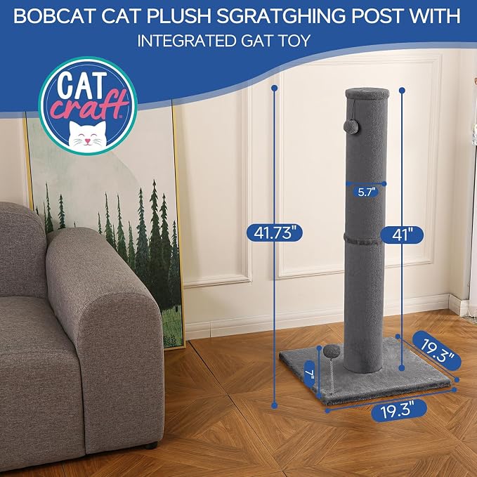 Cat Craft Cat Scratching Post Carpet Scratching Post 41" - Image 3