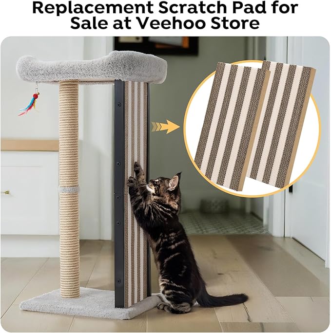 Veehoo 35" Tall Cat Scratching Post - Image 8