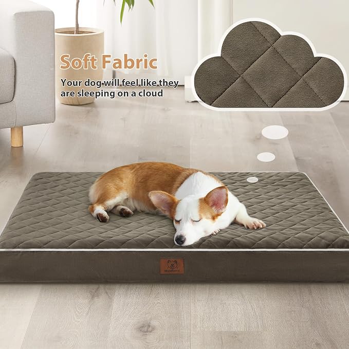 WNPETHOME Orthopedic Dog Bed for Crate, Waterproof Extra Large Dogs Bed - Image 2