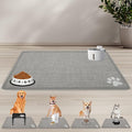 PUPTECK Dog Food Mat, Absorbent Pet Cat Feeding Mat by PUPTECK