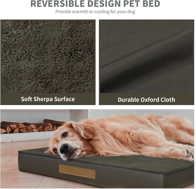 Orthopedic Dog Bed for Large Dogs, Plush Washable Pet Bed for Large Size Dogs - Image 5