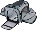 Airline Approved Pet Carrier, Large Soft Sided Pet Travel TSA Carrier 4 Sides by MASKEYON