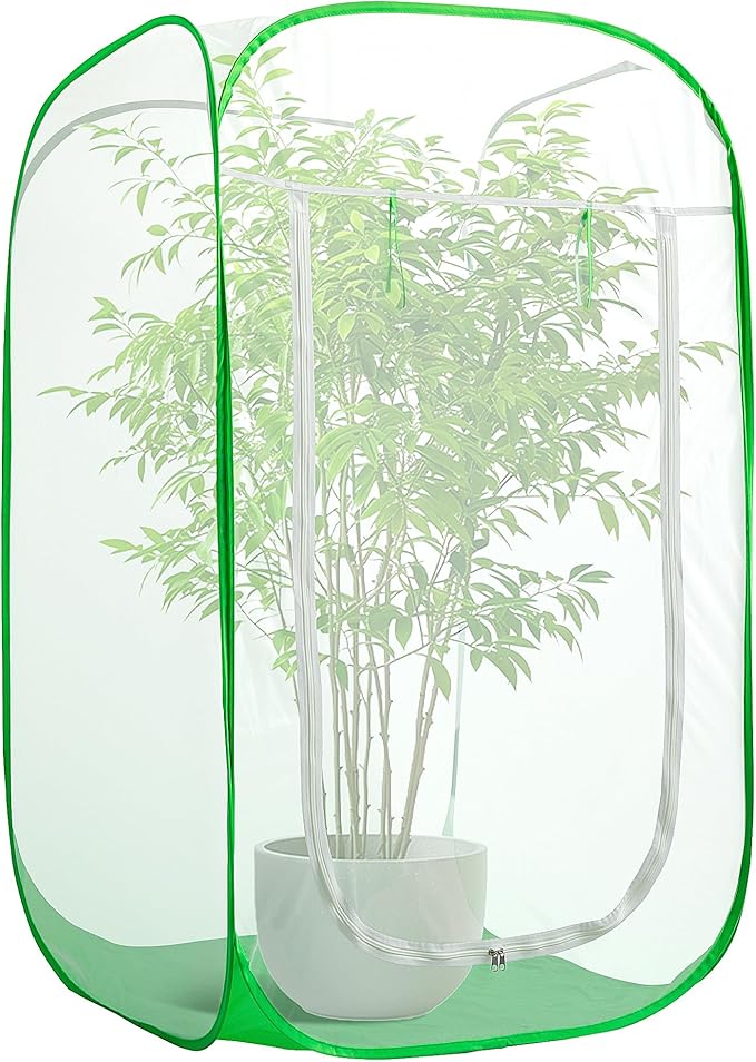 59" x 35" x 35" Pop Up Garden Mesh Plant Cover, Plant Protectors Mesh Plant by PurpleStar