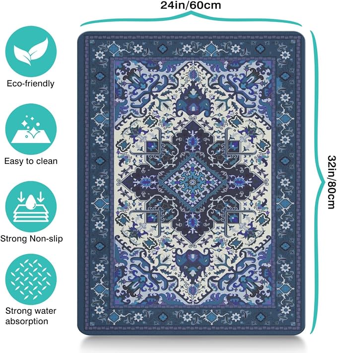 Pet Feeding Mat for Floors Waterproof Dog Mat for Food and Water Absorbent - Image 5