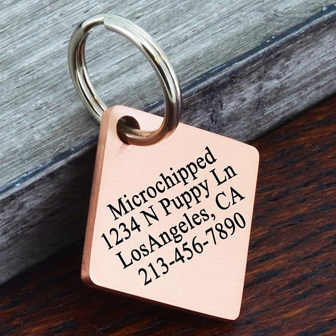 Ultra Joys Dog ID Tag, Custom Dog Tag Personalized Cat Tag, Pet ID Tag - Image 3