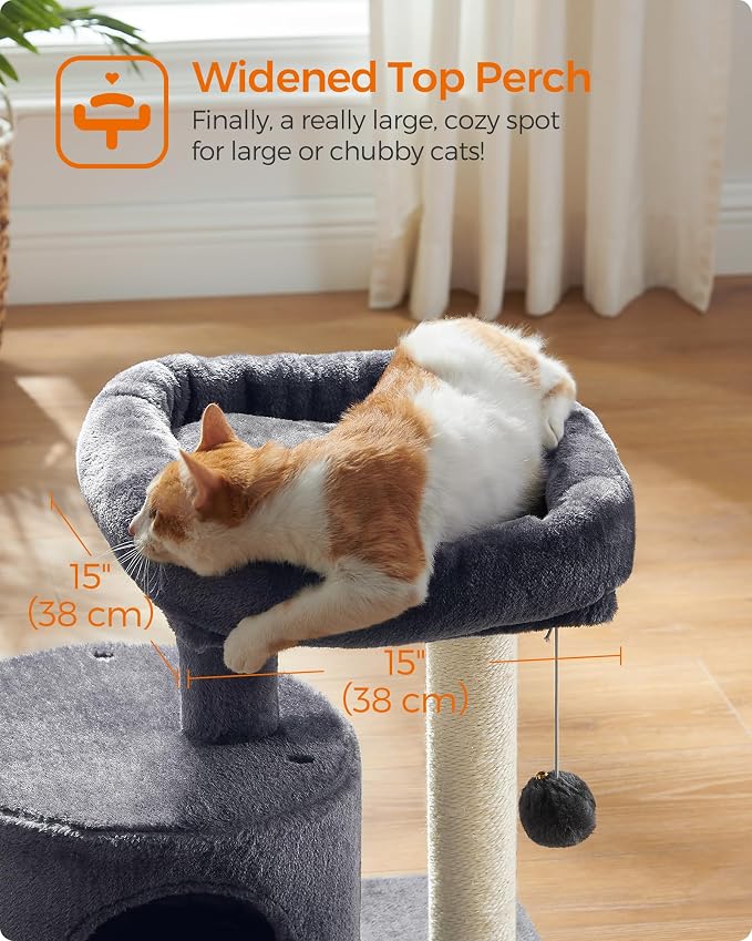 Feandrea Cat Tree, Small Cat Tower - Image 4