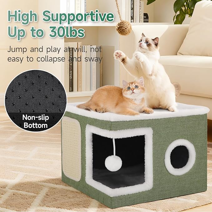 Shikha Cat Beds for Indoor Cats, Large Cat Cave - Image 3