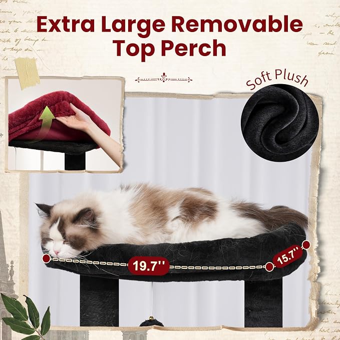 Gothic Cat Tree, Cat Tower for Large Cats - Image 3