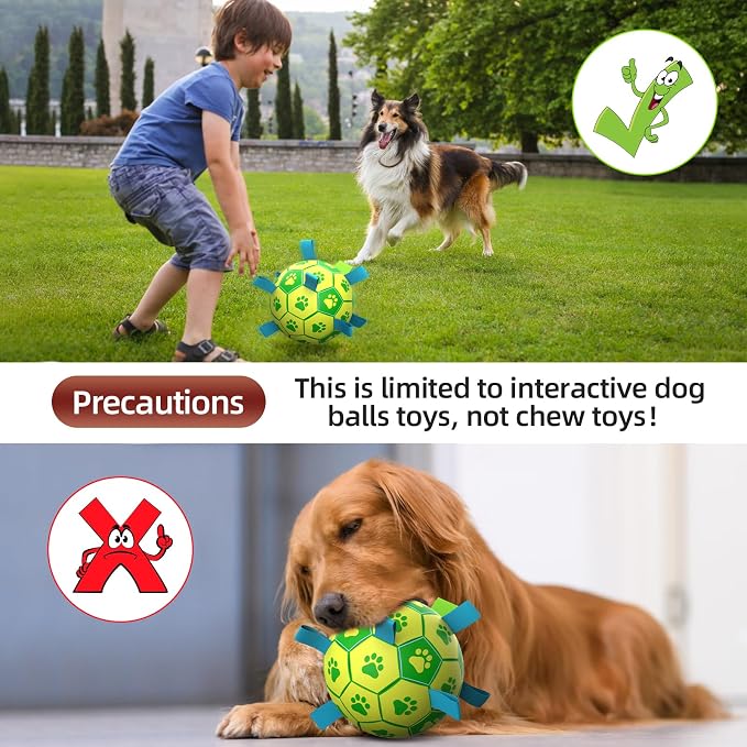 QDAN Dog Toys Soccer Ball - Image 6