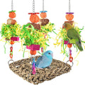 ERKOON Conure Toys, Bird Cockatiel Toys Foraging Swing Mat Parrot Climbing by ERKOON