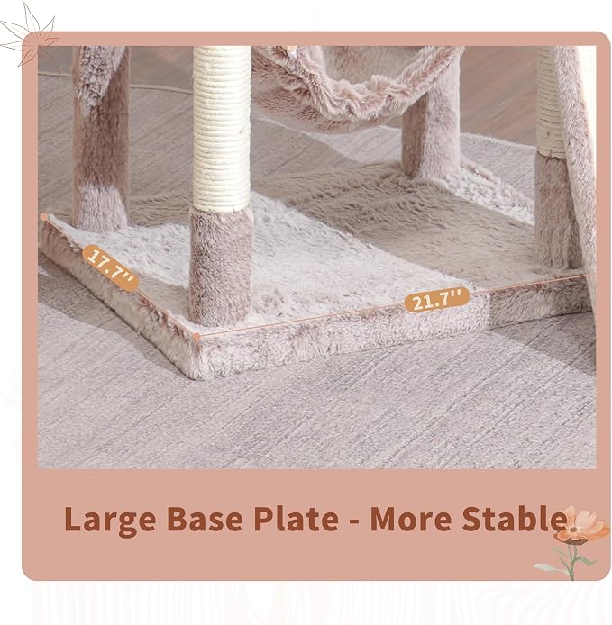 Cat Tree for Indoor Cats, Sturdy Cat Tree House - Image 3