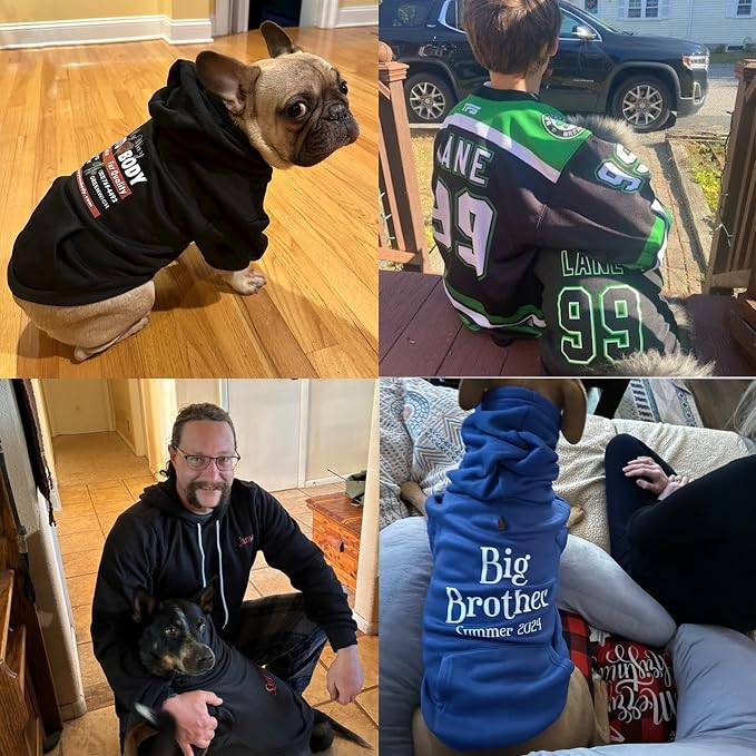 Personalized Name Dog Hoodie, Print Hoodies Pets Name, Custom Pet Memorial - Image 2