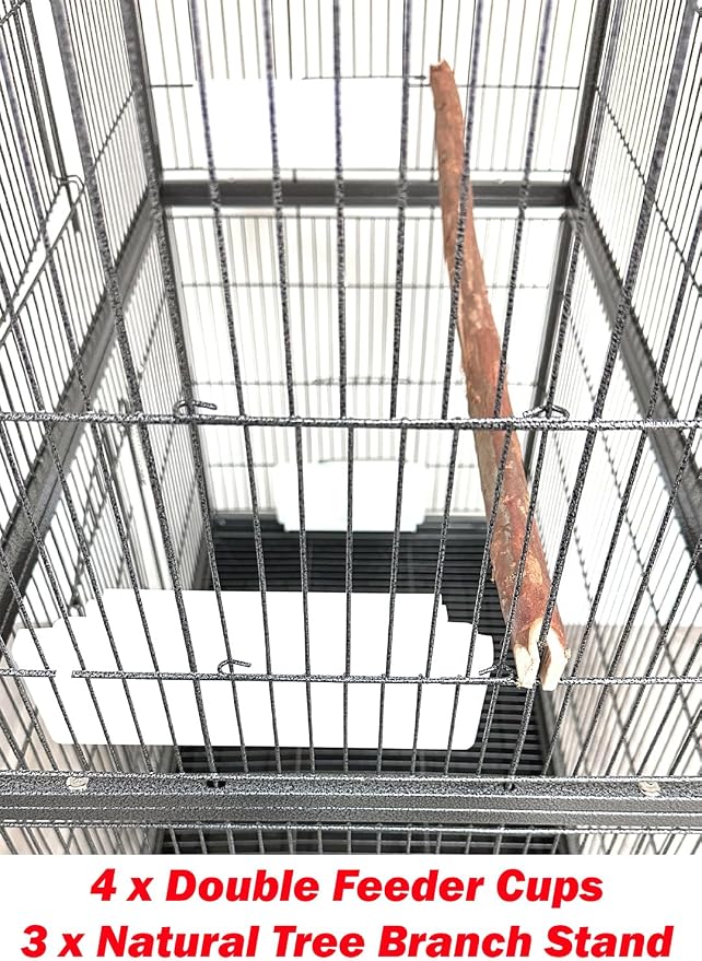 Extra Large Wrought Iron Breeding Flights Canary Parakeet Cockatiel Lovebird - Image 9