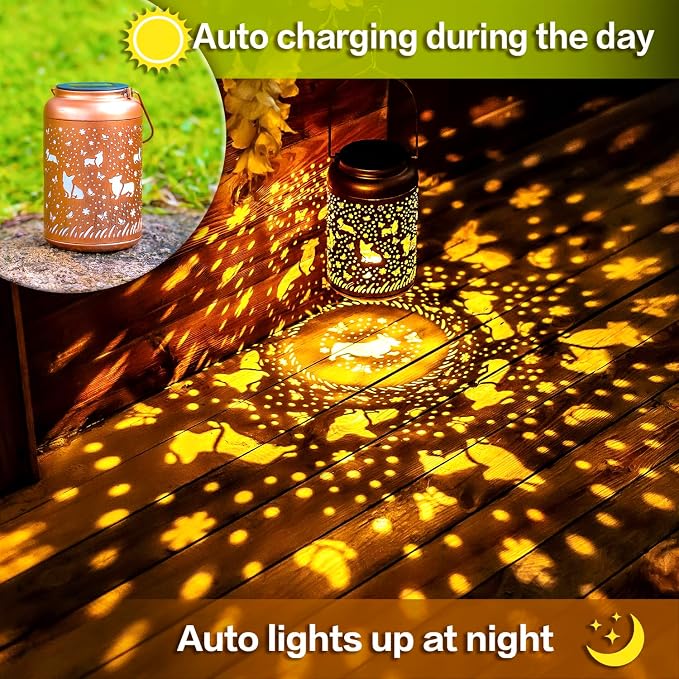 Corgi Dog Solar Lanterns Outdoor Hanging Waterproof Solar Lights Dog Gifts - Image 3