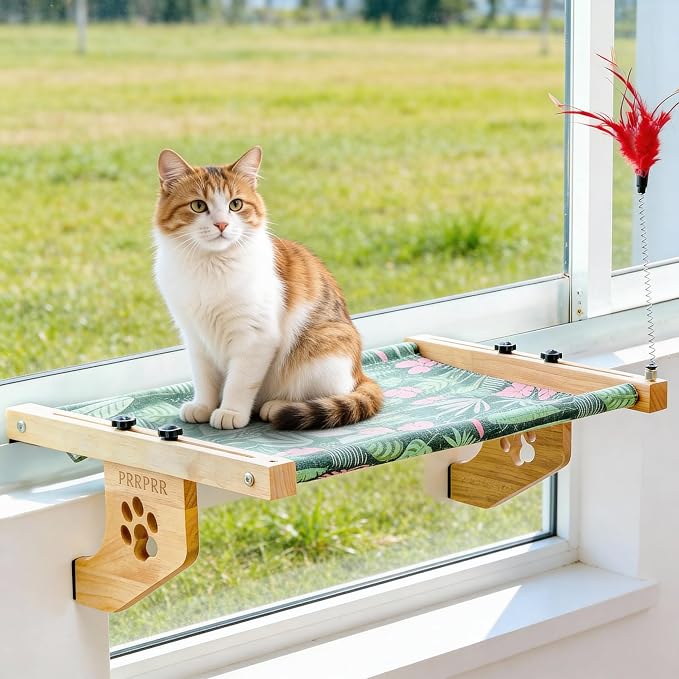 Cat Window Perch for Large Cats Inside, Sturdy Cat Window Hammock Seat - Image 4