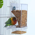 Hamiledyi No Mess Bird Cage Feeder Automatic Parrot Seed Feeders by Hamiledyi