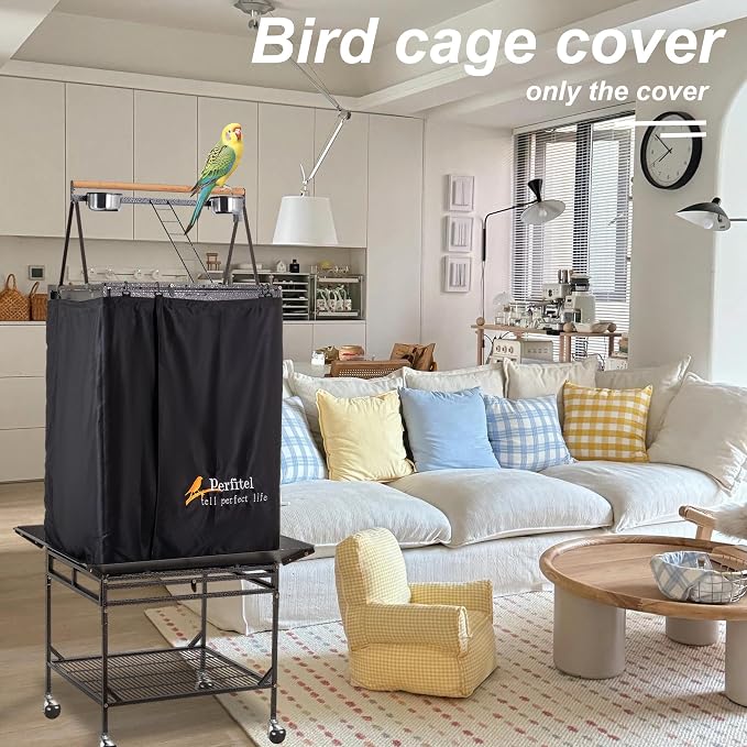 Bird Cage Cover Good Night Birdcage Cover Black-Out Birdcage Cover Durable - Image 6