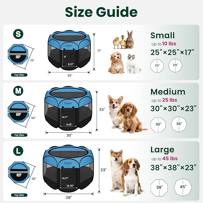 Love's cabin Pet Puppy Dog Playpen, Small Dog Tent Crates Cage Indoor/Outdoor - Image 2