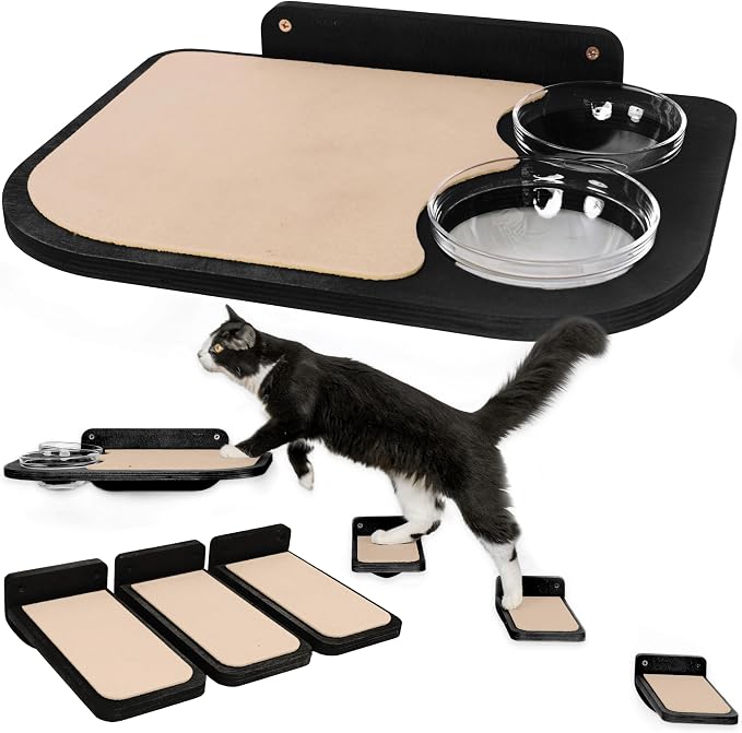INICIO Cat Shelves – Dog Proof Feeding Station by INICIO