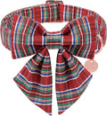 Christmas Plaid Dog Collar by UPURARAPUP
