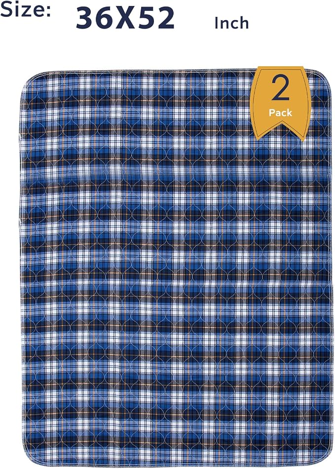 Non-Slip Bed Pads for Incontinence Washable, Waterproof Bed Pads, Adult - Image 2