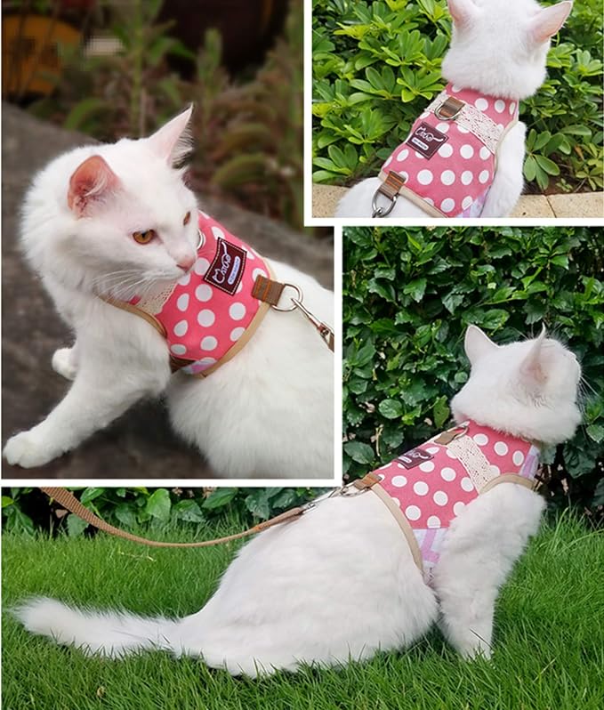 Cat Harness and Leash for Walking Escape Proof, Adjustable Cat Vest Harness - Image 5