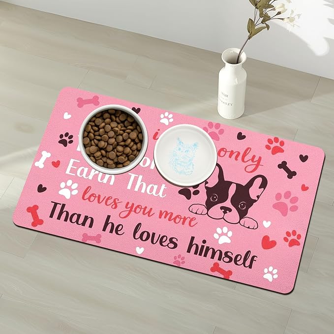 Pet Feeding Mat for Floors Waterproof Dog Mat for Food and Water Absorbent - Image 9