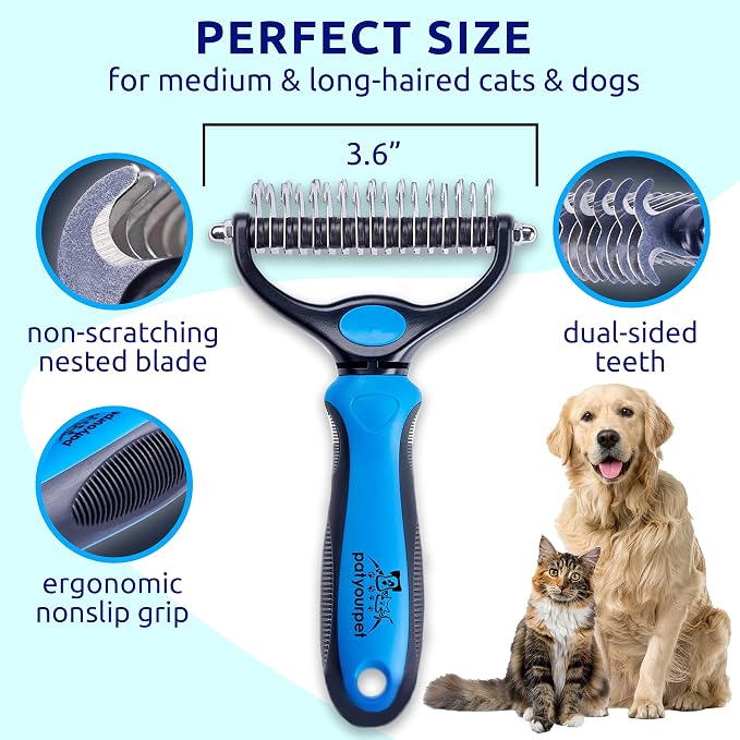 Pat Your Pet Deshedding Brush - Image 6