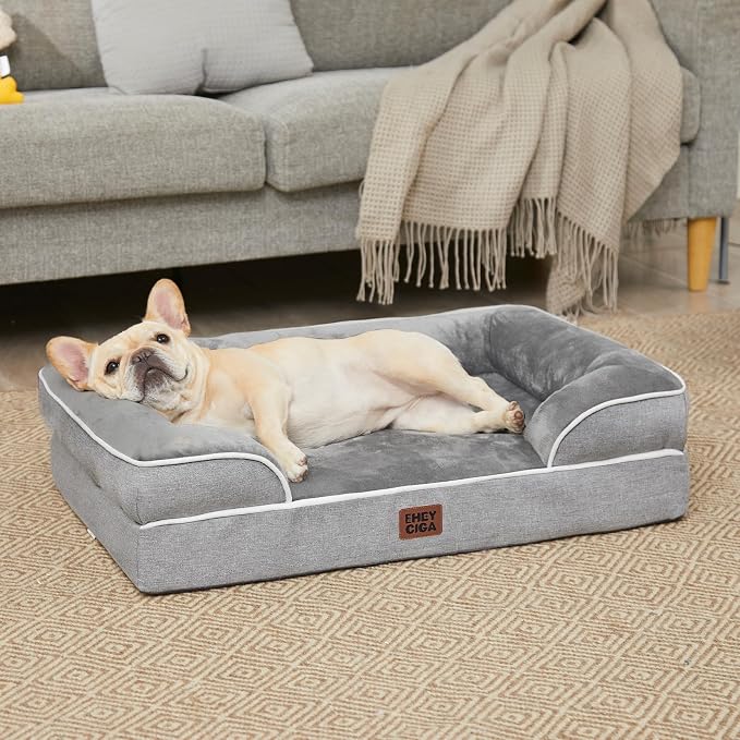 EHEYCIGA Orthopedic Dog Bed for Medium Dogs, Waterproof Memory Foam Medium Pet - Image 8