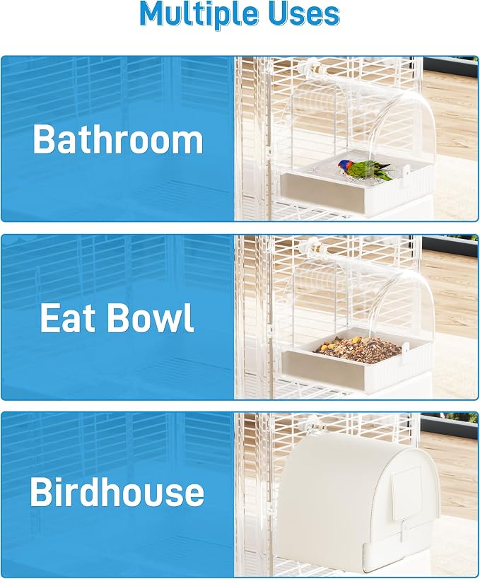 BUCATSTATE Hanging Bird Bath for Cage - Image 5