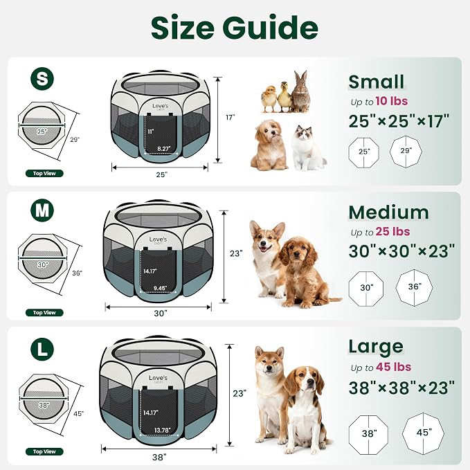 Love's cabin Pet Puppy Dog Playpen, Large Dog Tent Crates Cage Indoor/Outdoor - Image 2