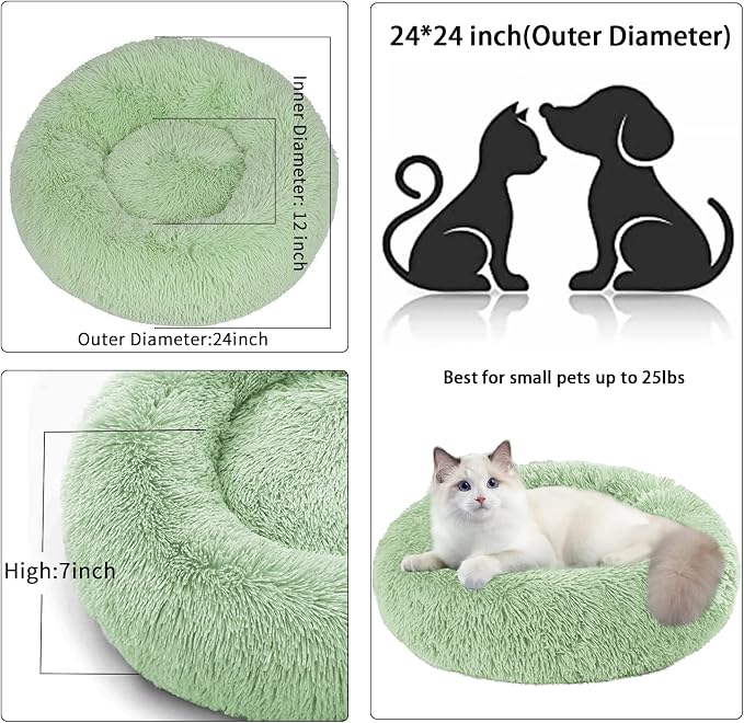 Nisrada Cat Beds for Indoor Cats, 24 Inch Dog Bed for Small Melium Large Dogs - Image 5