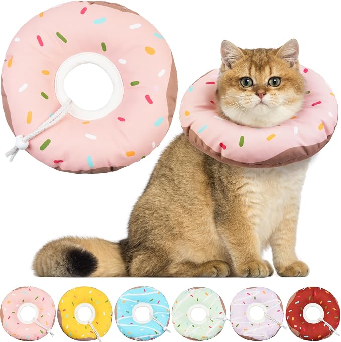 Cat Cone Collar Soft, Waterproof Cat Recovery Collars Spay Cones to Stop by Hpetppy