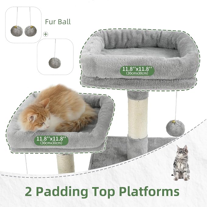 Multi-Level Cat Tree for Indoor Cats, Cat Tower - Image 4