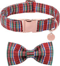 Christmas Plaid Dog Collar by UPURARAPUP