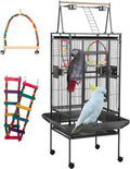 68 Inch Large Bird Cage with Playtop and Stand - GlobalHabitat Supply