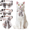 Cat Collar with Bells Breakaway, Bowtie Cat Collar by DILLYBUD