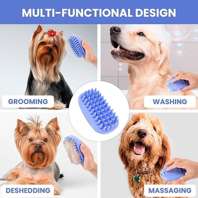 Bath Brush for Pet Grooming & Massage - Image 3