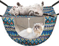 JSPYFITS Cat Cage Hammock with Ball, Double Layer Hanging Adjustable Soft Pet by JSPYFITS