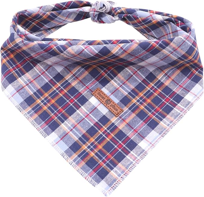 Lionet Paws Dog Bandana Washable Cotton Handkerchief Scarf Triangle Bandana by lionetpaws
