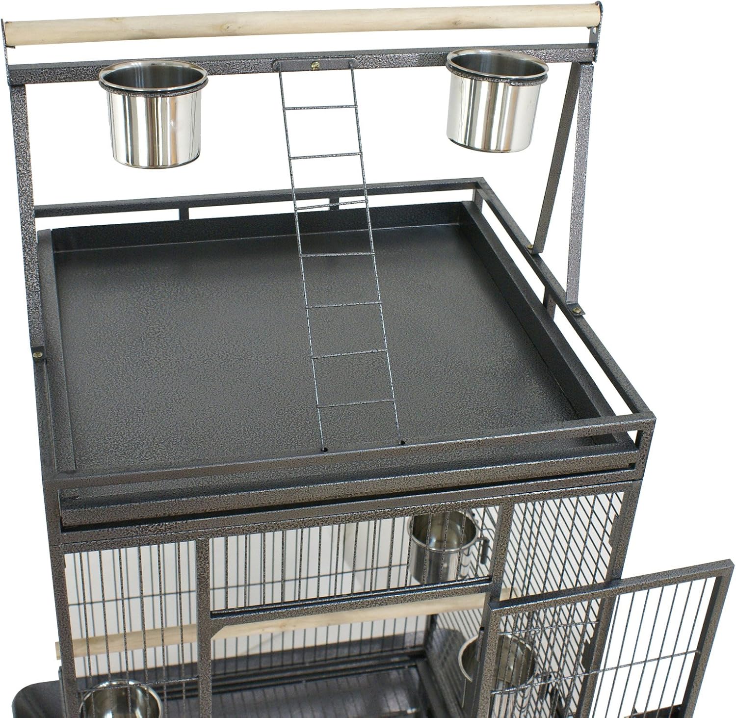 ZENY 68-Inch Birdcage with Playtop and Rolling Stand - GlobalHabitat Supply