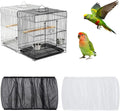 Fengek 2 Pcs Adjustable Bird Cage Cover & Seed Catcher Net by Fengek